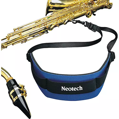 Neotech Soft Sax Strap Black Regular, Open Hook