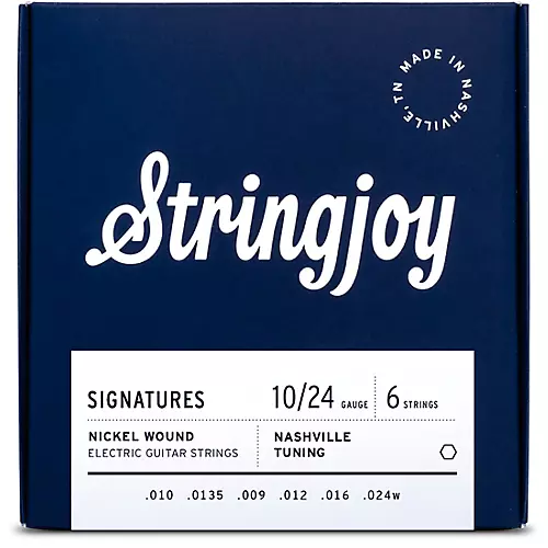 Stringjoy Signatures 6 String Nickel Wound Electric Guitar Strings 9 - 46