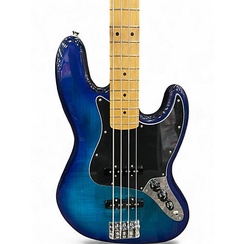 Used Fender Player II Jazz Bass Plus Top Blue Burst Electric Bass Guitar Blue Burst