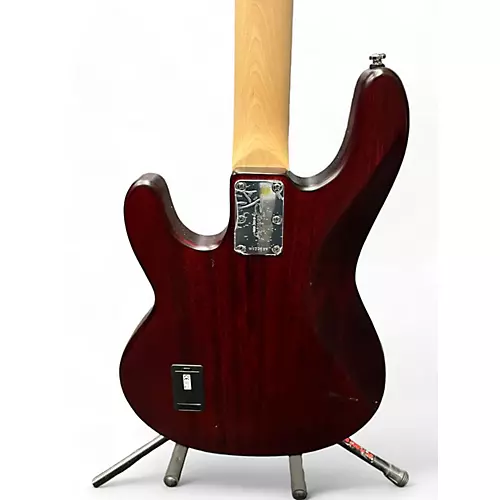 Used Sterling By Music Man Stingray Dark Red Electric Bass Guitar dark red