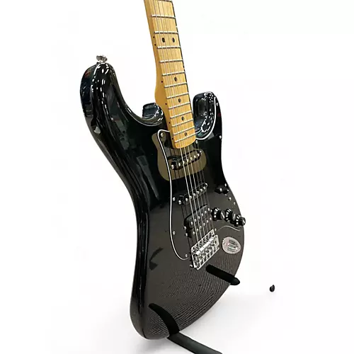 Used 2010s Fender Player Stratocaster HSS Black Solid Body Electric Guitar Black