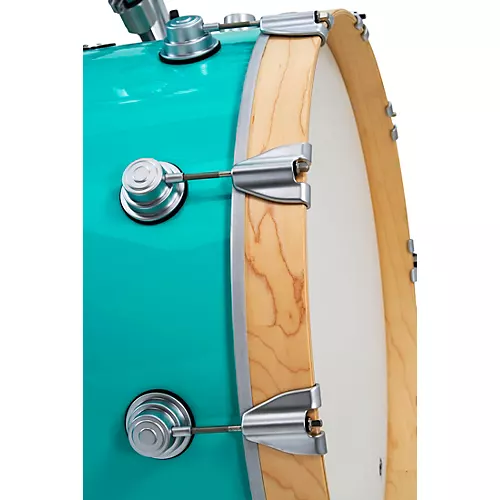 DW 4-Piece Collector's Series Santa Monica Shell Pack With Satin Chrome Hardware Sea Foam Green