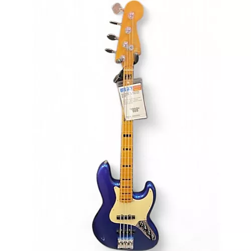 Used Fender American Ultra Jazz Bass Blue Electric Bass Guitar Blue