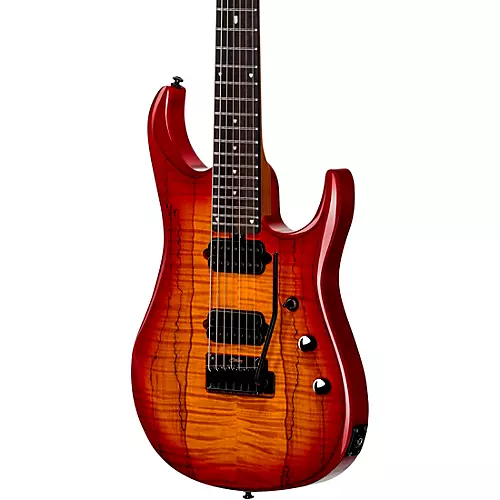 Sterling by Music Man JP157D John Petrucci Signature With DiMarzio Pickups 7-String Electric Guitar Blood Orange Burst