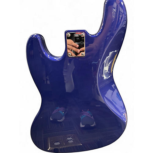 Used Fender Standard Jazz Bass Metallic Aqua Marine Electric Bass Guitar Metallic Aqua Marine