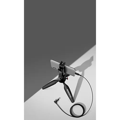 Sennheiser XS LAV USB-C MOBILE KIT - Includes XS Lav USB-C Clip-on Lavalier Microphone, Manfrotto PIXI Mini Tripod and Sennheiser Smartphone Clamp