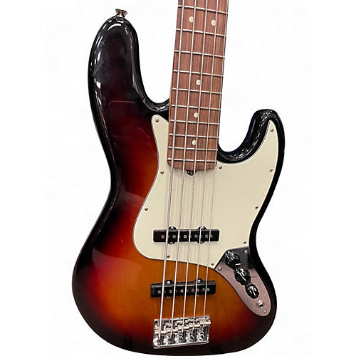 Used Fender American Professional Jazz Bass V Sunburst Electric Bass Guitar Sunburst