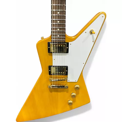 Used Epiphone Korina 1958 Explorer Amber Solid Body Electric Guitar Amber