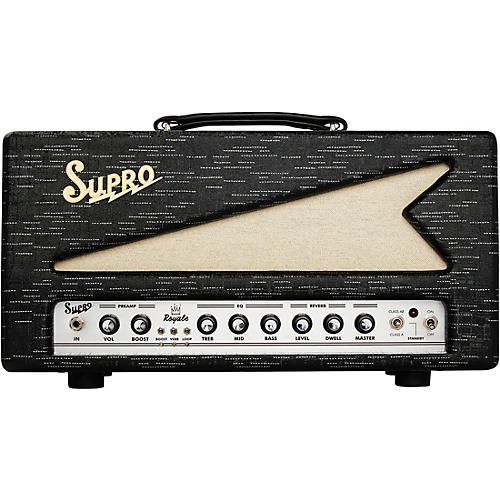 Supro Royale 50W Guitar Tube Amp Head Black Scandia