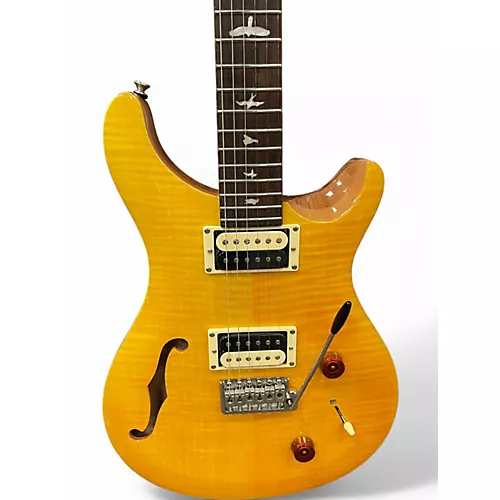 Used PRS SE Custom 22 Semi-Hollowbody Natural Hollow Body Electric Guitar Natural