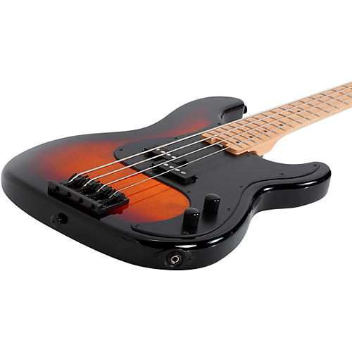 Schecter Guitar Research P-4 4-String Electric Bass Guitar 3-Tone Burst Black Pickguard