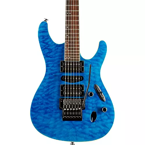 Ibanez Prestige S6570Q 6-String Electric Guitar Natural Blue