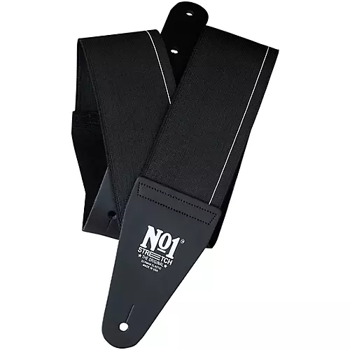 No1 Stretch Strap No1 Elastic Guitar Strap Black Extra Large