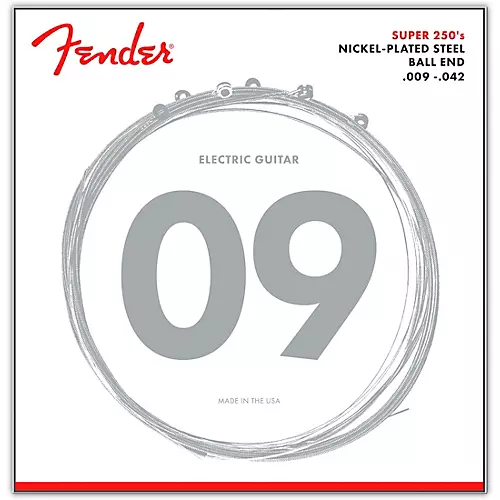 Fender 250L Super 250 Nickel-Plated Steel Electric Guitar Strings - Light