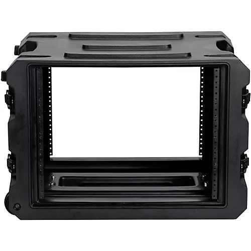 Gator G-Pro Roto Mold Rolling Rack Case Black 8 Space