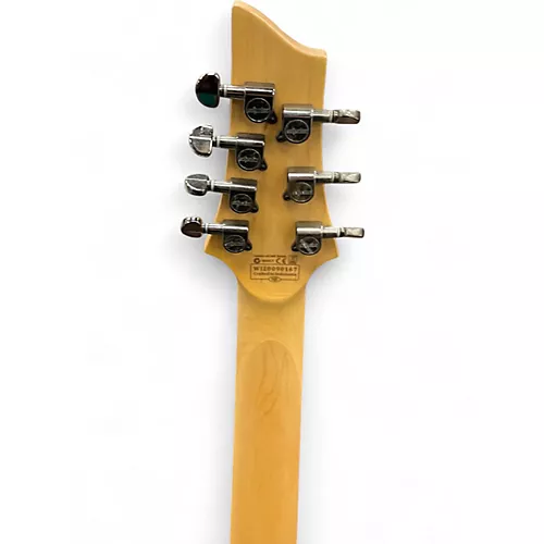Used Schecter Guitar Research Demon 7 String White Solid Body Electric Guitar White