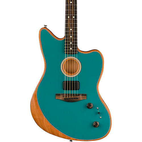 Fender American Acoustasonic Jazzmaster Acoustic-Electric Guitar Tungsten