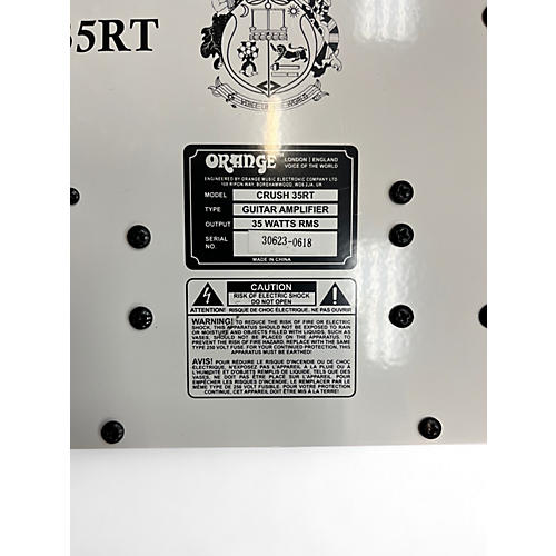 Used Orange Amplifiers Crush 35RT Guitar Combo Amp