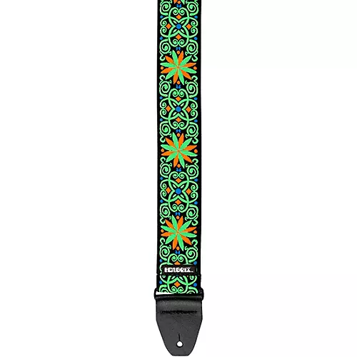 Dunlop Jimi Hendrix Blacklight Fillmore Guitar Strap Green