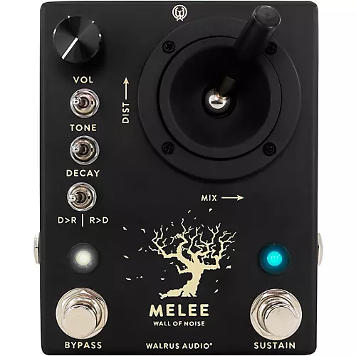 Walrus Audio Melee Wall of Noise Reverb and Distortion Effects Pedal Black