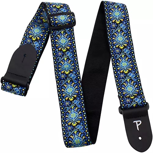 Perri's Jacquard Guitar Strap Blue 2 in.