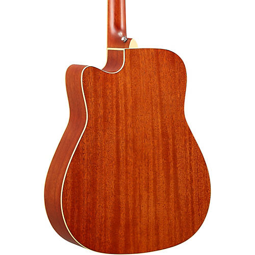 Yamaha FGC-TA TransAcoustic Dreadnought Cutaway Acoustic-Electric Guitar Black