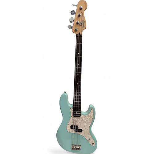 Used Fender Mark Hoppus Signature Jazz Bass Daphne Blue Electric Bass Guitar Daphne Blue