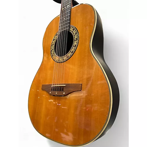 Used Ovation 1115-4 NATURAL 12 String Acoustic Guitar NATURAL
