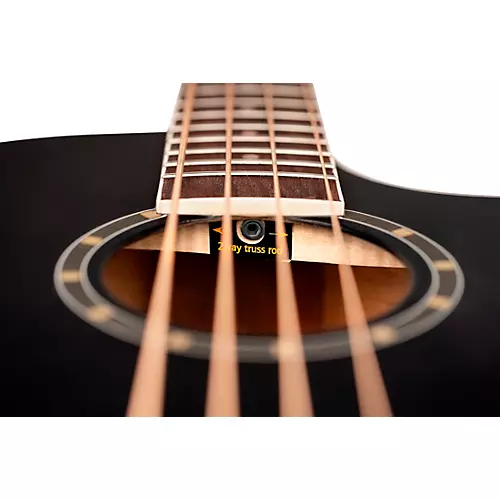 Ortega D7CE 4-String Acoustic Electric Cutaway Bass Guitar Natural