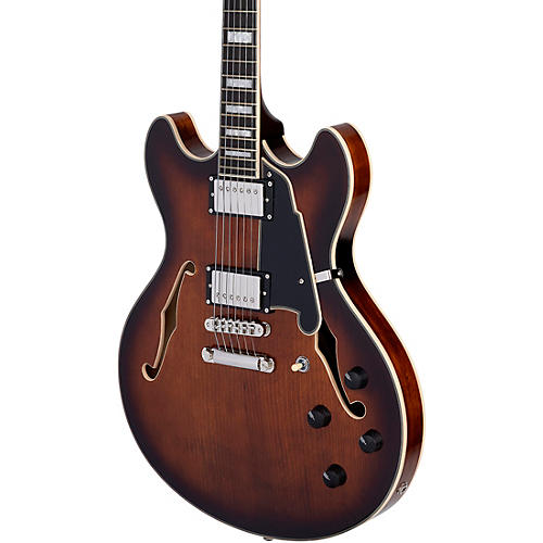 D'Angelico Premier DC Semi-Hollow Electric Guitar Dark Iced Tea Burst