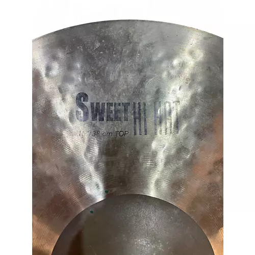 Used Zildjian 15in K Sweet Hi-Hat Top Cymbal 35