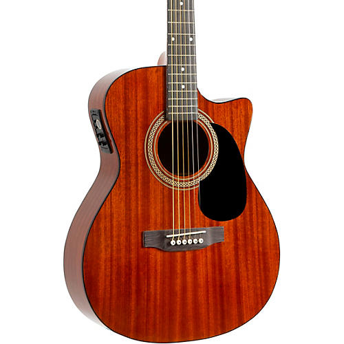 Rogue RA-090 Concert Cutaway Acoustic-Electric Guitar Mahogany