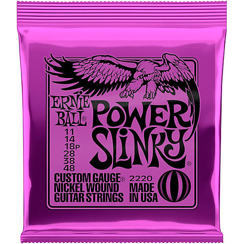 Ernie Ball 2220 Power Slinky Electric Guitar Strings - Buy 10, Get 2 Free