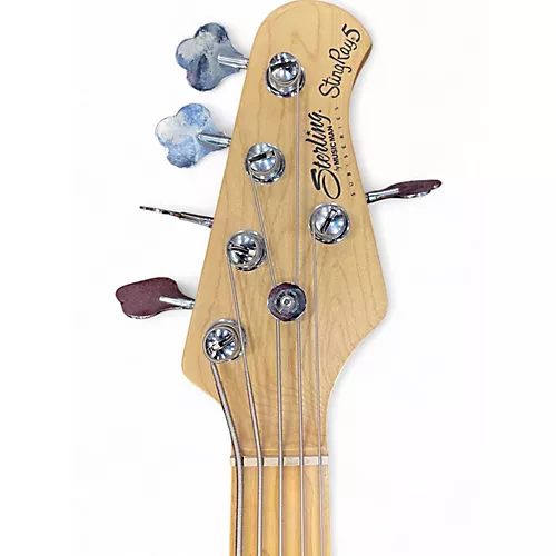 Used Sterling by Music Man sub stingray 5 Black Electric Bass Guitar Black