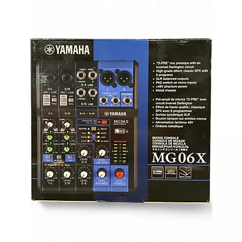 Used Yamaha MG06X Unpowered Mixer