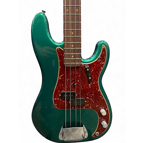 Used Fender Custom Shop Precision Bass  british racing green Electric Bass Guitar british racing green