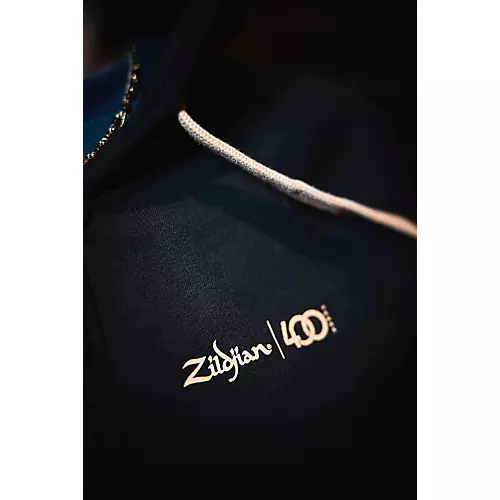 Zildjian Limited Edition 400th Anniversary Zip Up Hoodie X Large Black
