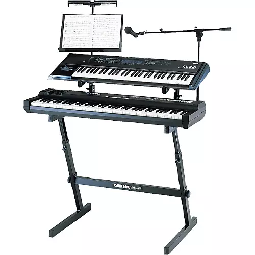 Quik-Lok Two-Tier Z Keyboard Stand