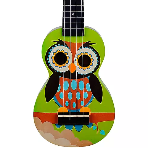 Mahalo Art Series Soprano Ukulele With Bag Tiki Motif