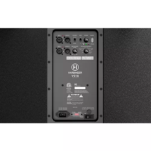 Harbinger VARI 3000 Series Powered Speakers Package With VS18 Subwoofer, Stands and Cables, 15