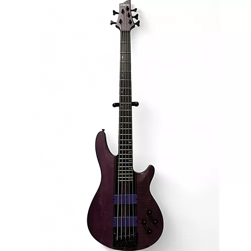 Used Schecter Guitar Research C5 GT Trans Purple Electric Bass Guitar Trans Purple