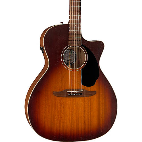 Fender California Newporter Special All-Mahogany Acoustic-Electric Guitar Honey Burst