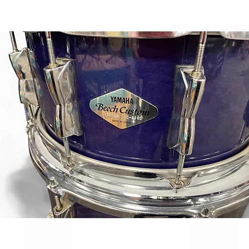 Vintage 1990s Yamaha 6 Piece Beech Custom Blueberry Purple Drum Kit Blueberry Purple