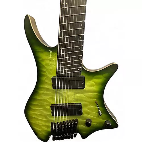 Used strandberg mx8 Earth Green Solid Body Electric Guitar Earth Green
