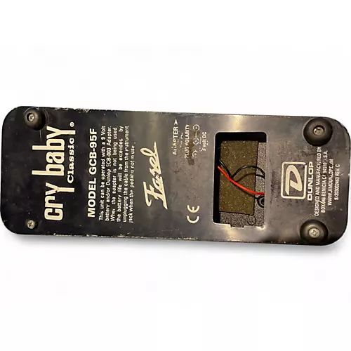 Used Dunlop GCB95F Crybaby Classic Wah With Fasel Inductor Effect Pedal