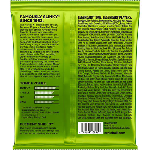 Ernie Ball Regular Slinky Nickel Wound Medium Scale Bass Strings