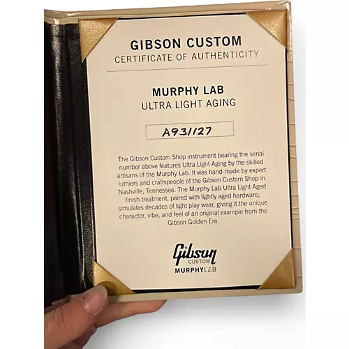 Used Gibson ES 335 Murphy Lab Custom Worn Natural Hollow Body Electric Guitar Worn Natural