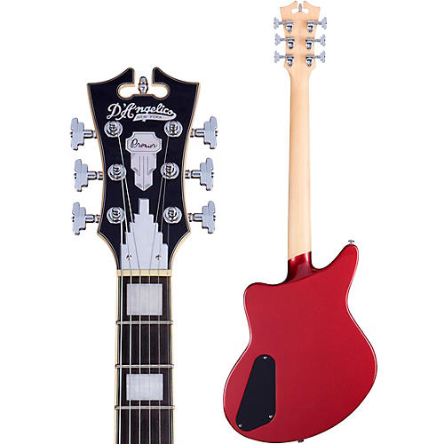 D'Angelico Premier Series Bedford SH Electric Guitar Offset Stopbar Tailpiece Oxblood