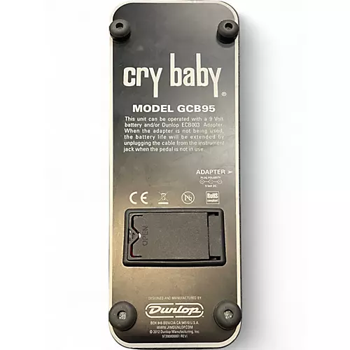 Used Dunlop GCB95 Original Crybaby Wah Effect Pedal