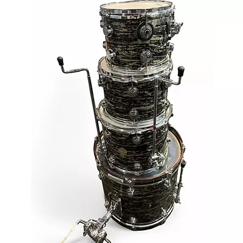 Used DW 4 Piece Collector's Series Black Oyster Drum Kit Black Oyster